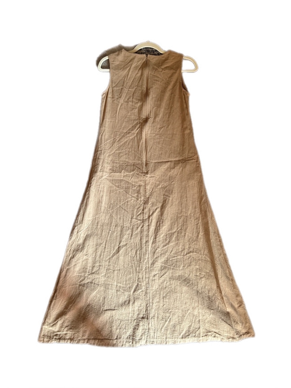 Sleeveless Maxi Dress in Taupe Brown - Picture 3 of 4